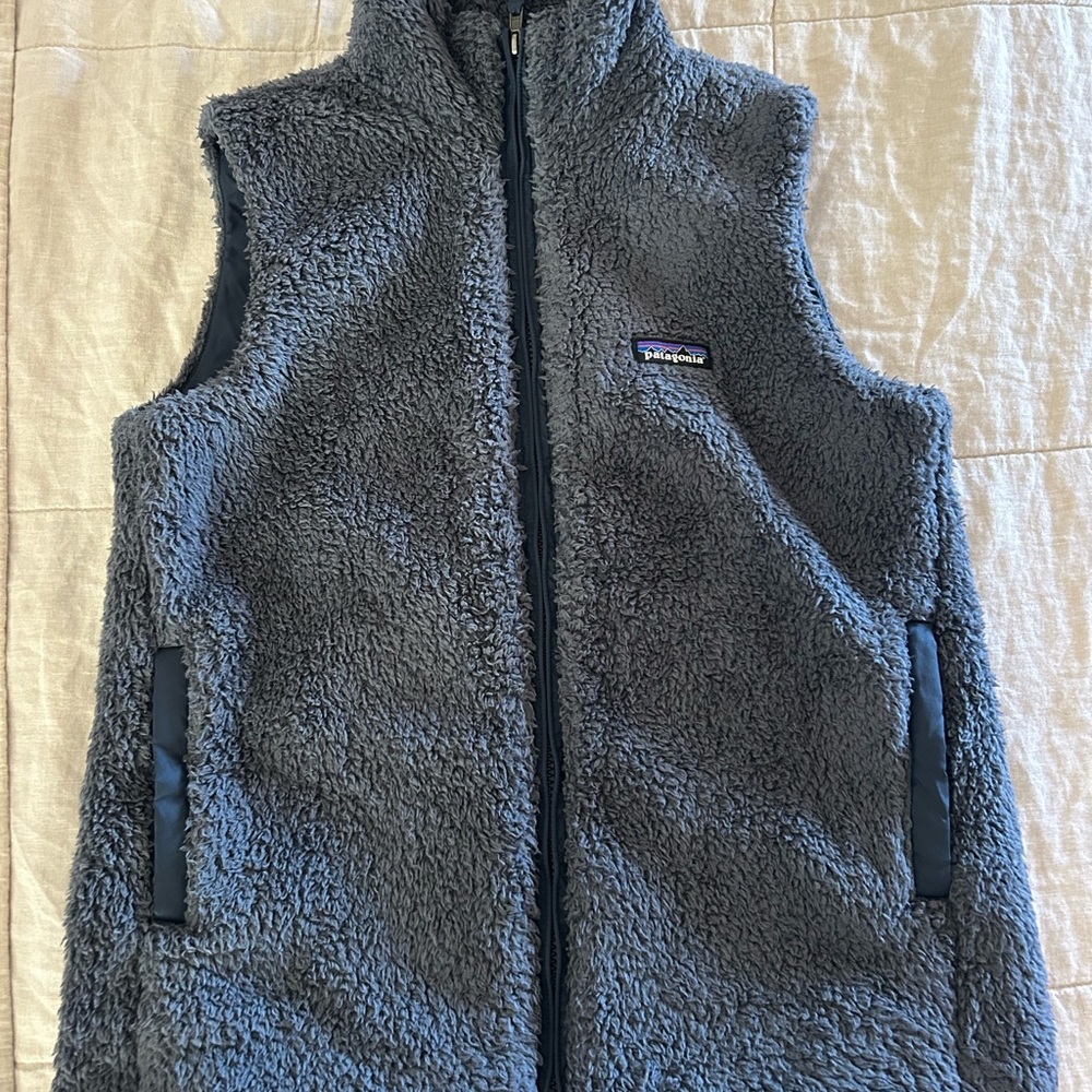 Patagonia Gray Sherpa Fleece Vest